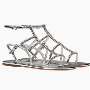 Antonio Melani Silver Metalic Sandals